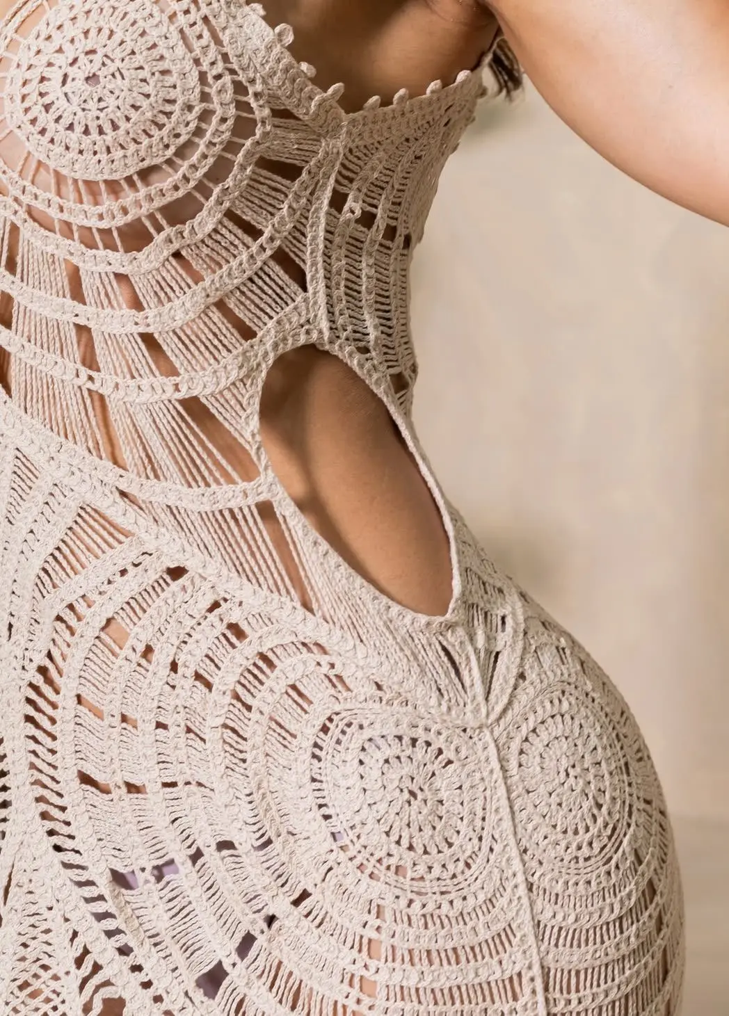 Vestido Croche — Nude — foto 2